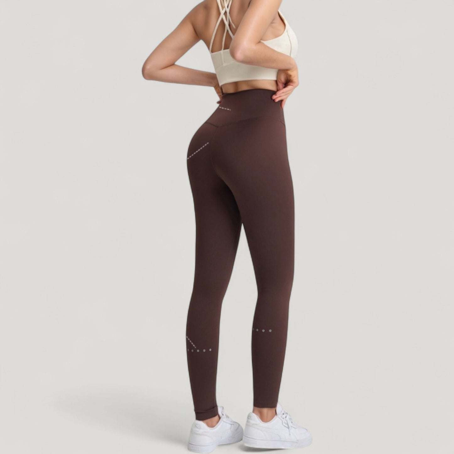 Anna-Kaci Active Women's High Waist Full Length Seamless Leggings with Body Contouring Design
