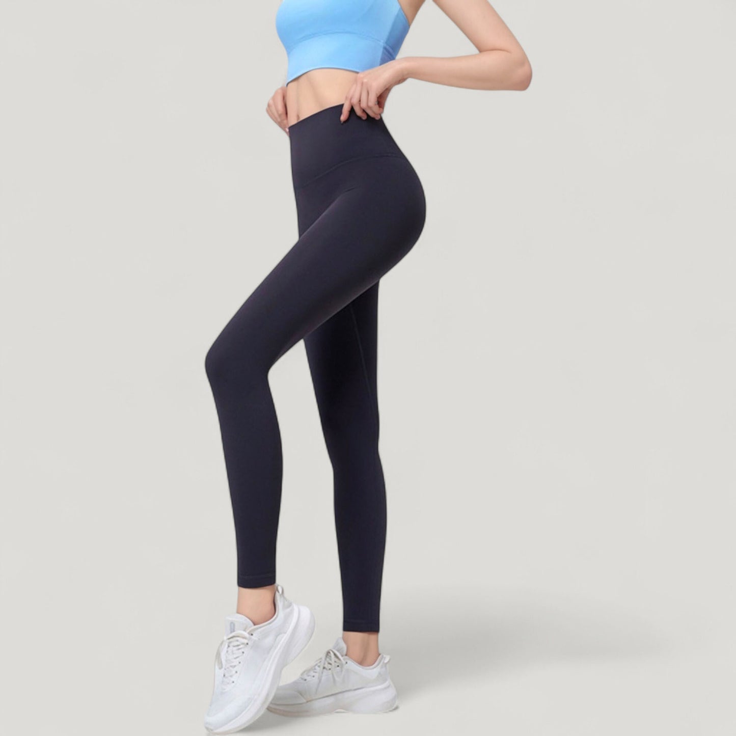 Anna-Kaci Active Women's High Waist Full Length Seamless Leggings with Body Contouring Design
