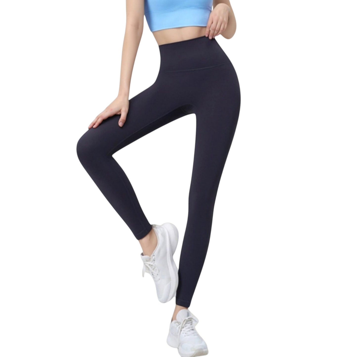 Anna-Kaci Active Women's High Waist Full Length Seamless Leggings with Body Contouring Design