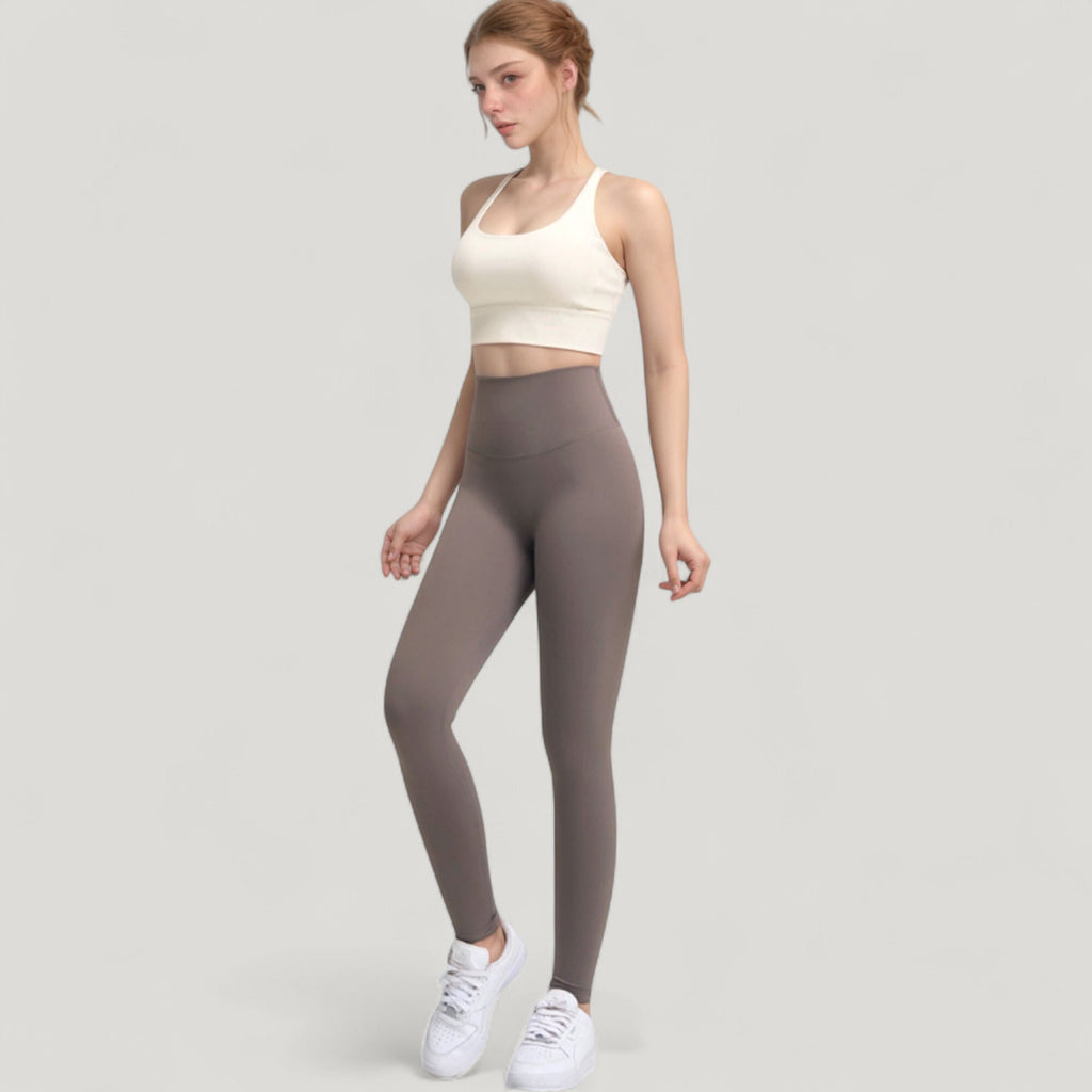 Anna-Kaci Active Women's High Waist Full Length Seamless Leggings with Body Contouring Design