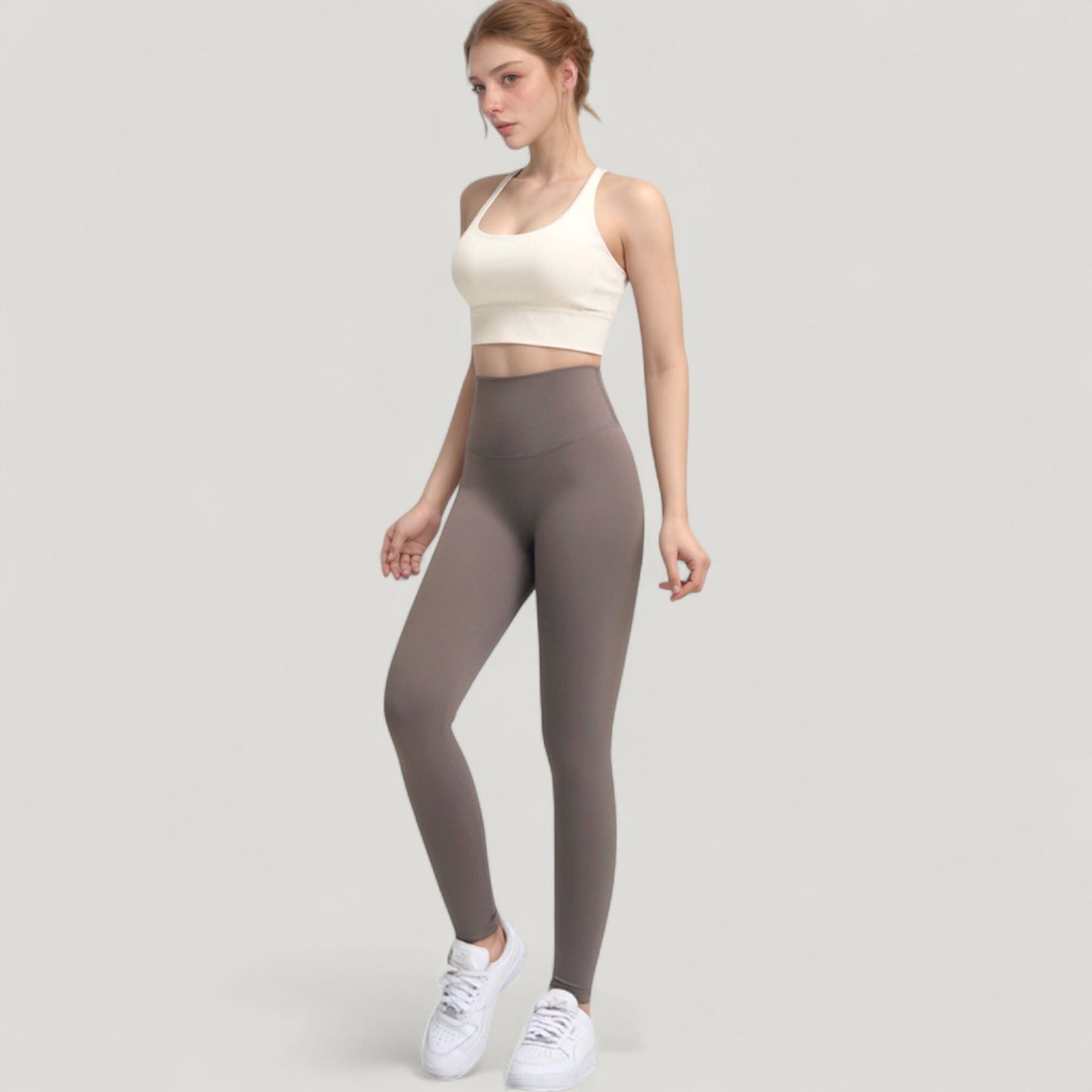 Anna-Kaci Active Women's High Waist Full Length Seamless Leggings with Body Contouring Design