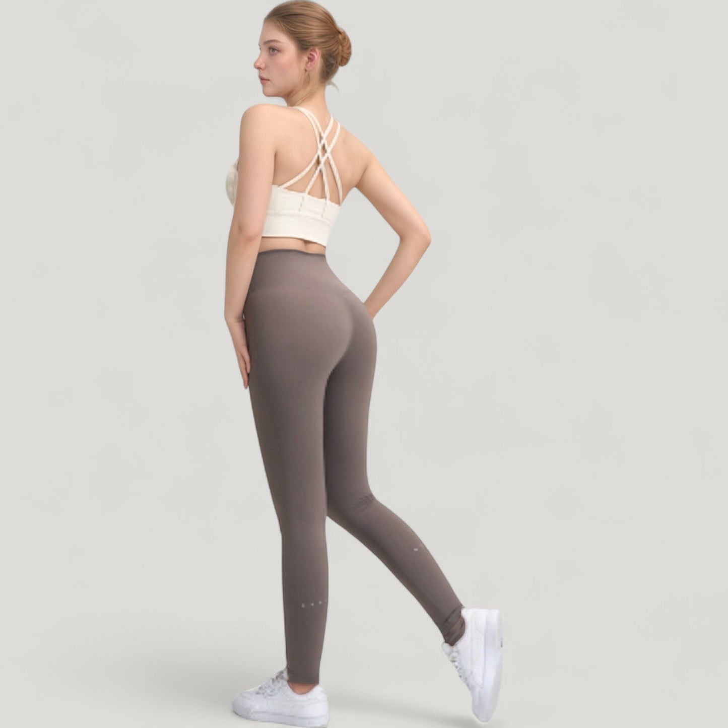 Anna-Kaci Active Women's High Waist Full Length Seamless Leggings with Body Contouring Design