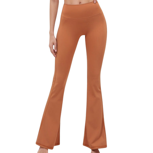 Anna-Kaci Active Women's High Waist Flare Yoga Pants with Seam Detailing