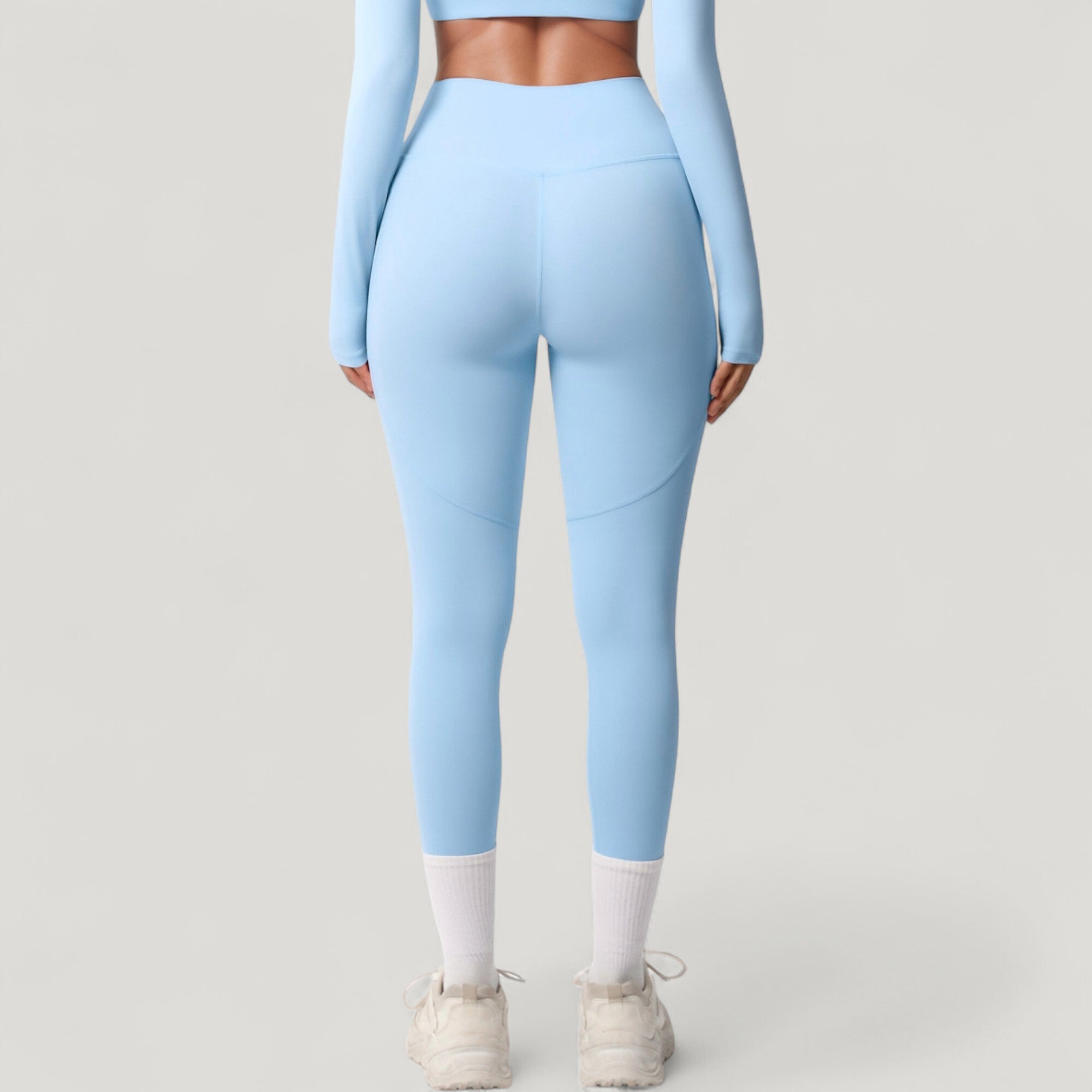 Anna-Kaci Active Women's High Waist Full Length Leggings with Side Pockets and Wide Waistband