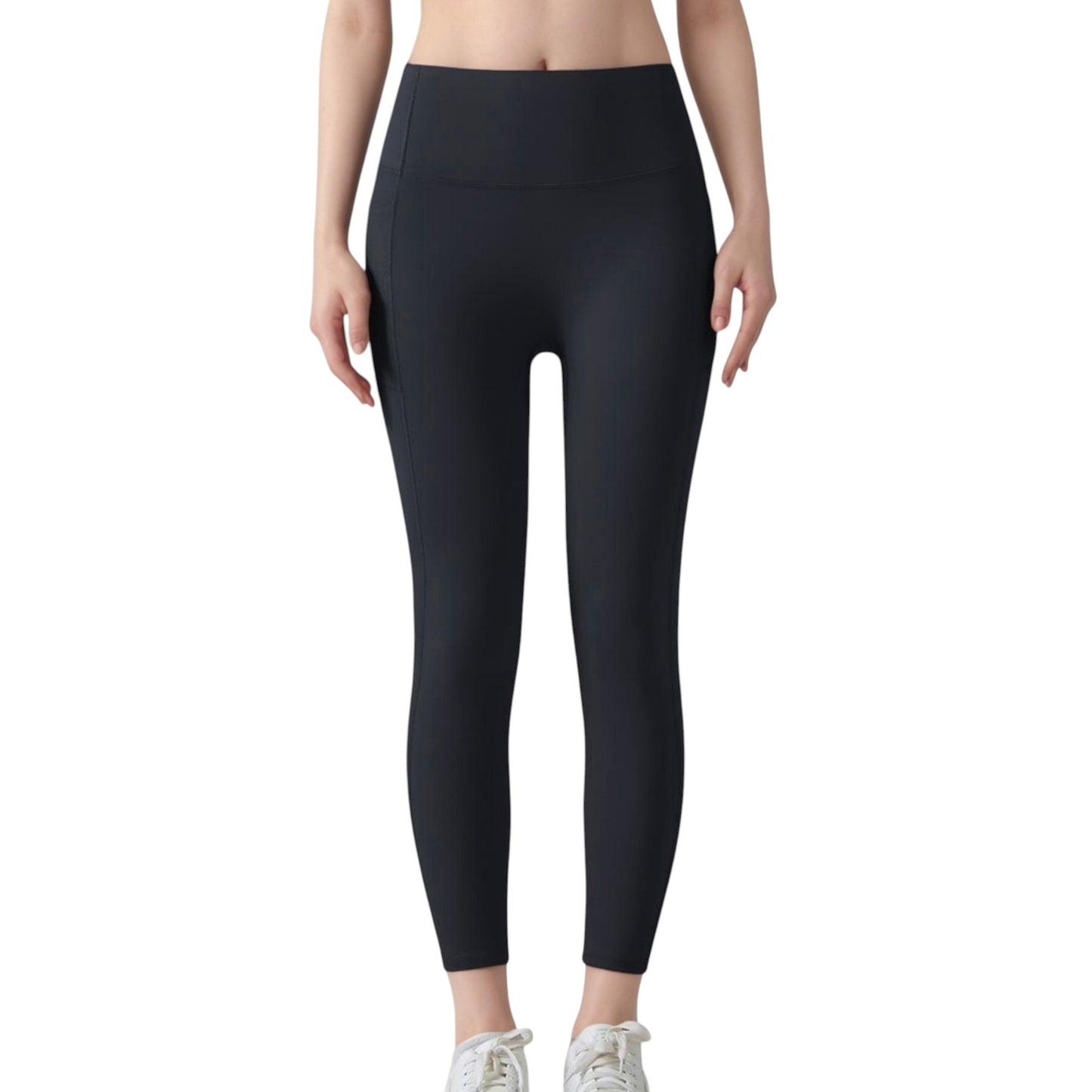 Anna-Kaci Active Women's High Waist Leggings with Side Pockets and Seamless Fitted Design for Active and Casual Wear