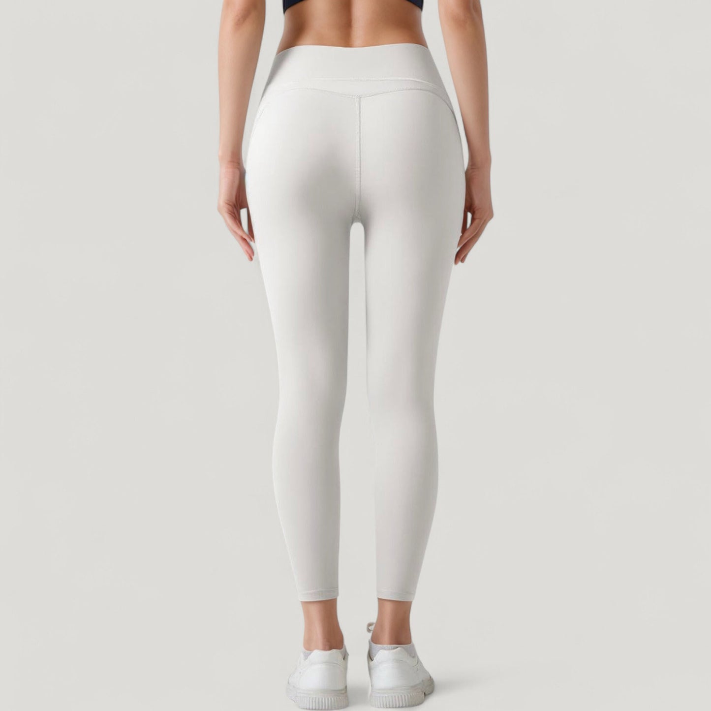 Anna-Kaci Active Women's High Waist Leggings with Side Pockets and Seamless Fitted Design for Active and Casual Wear