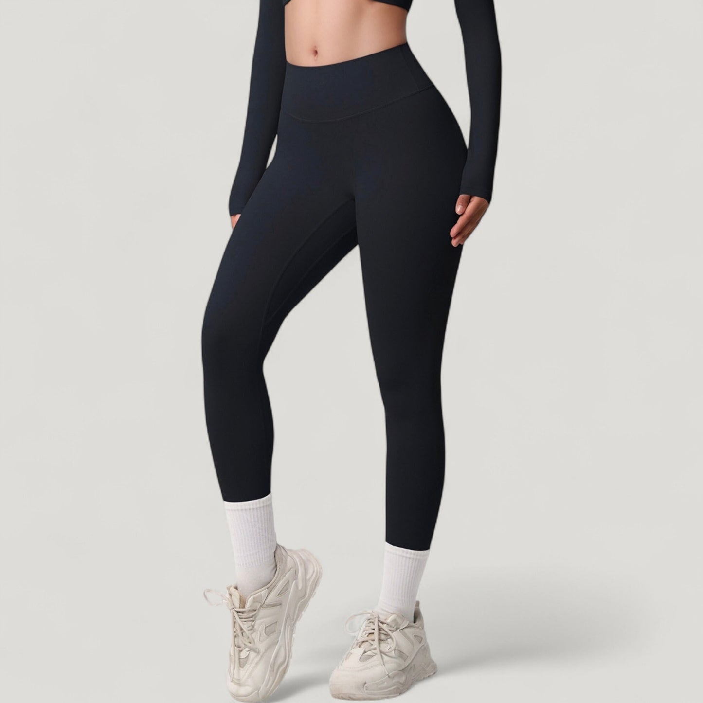 Anna-Kaci Active Women's High Waist Leggings with Side Pockets and Seamless Stretch Fabric for Active and Everyday Wear