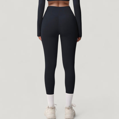 Anna-Kaci Active Women's High Waist Leggings with Side Pockets and Seamless Stretch Fabric for Active and Everyday Wear