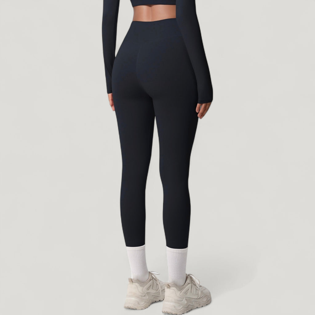 Anna-Kaci Active Women's High Waist Leggings with Side Pockets and Seamless Stretch Fabric for Active and Everyday Wear