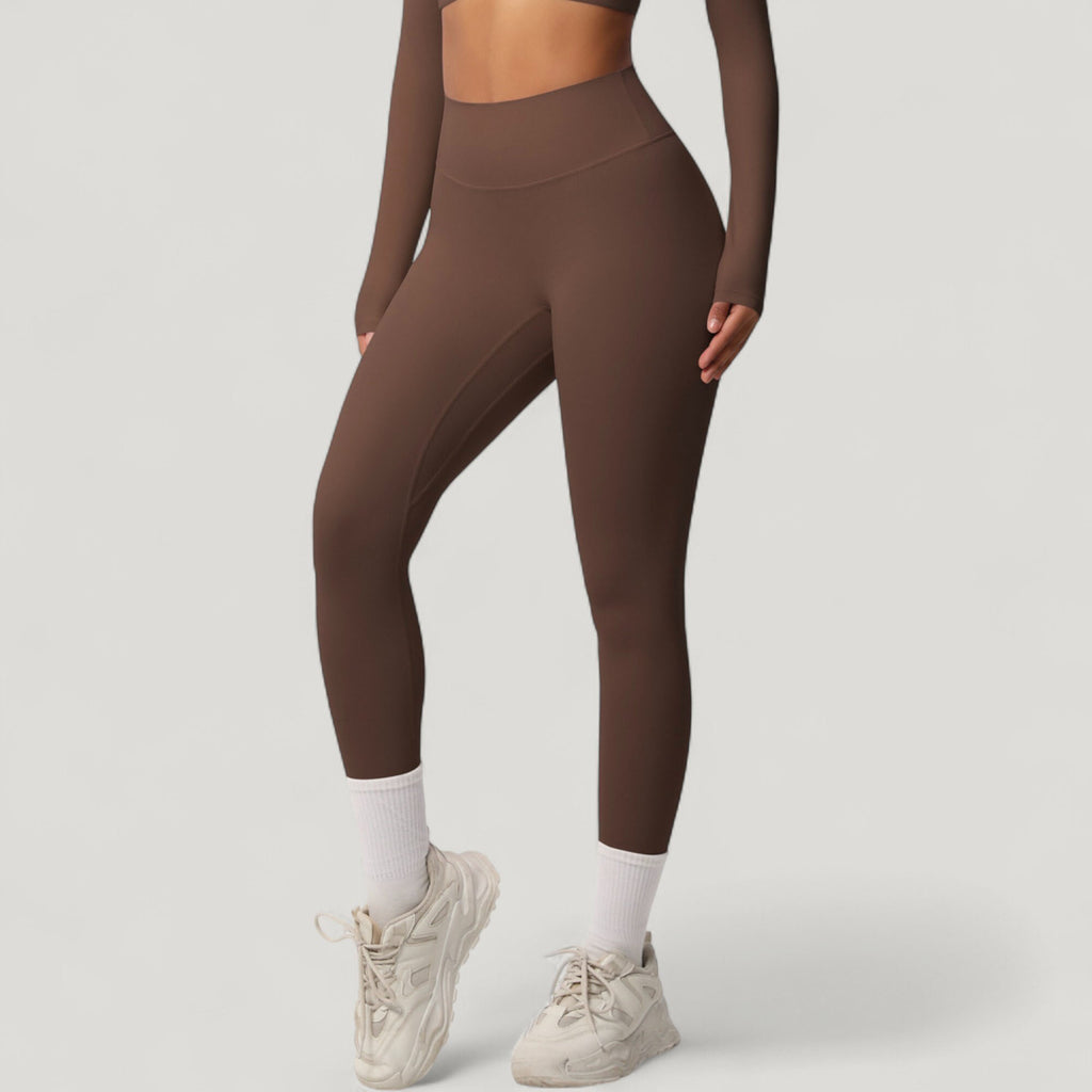 Anna-Kaci Active Women's High Waist Leggings with Side Pockets and Seamless Stretch Fabric for Active and Everyday Wear