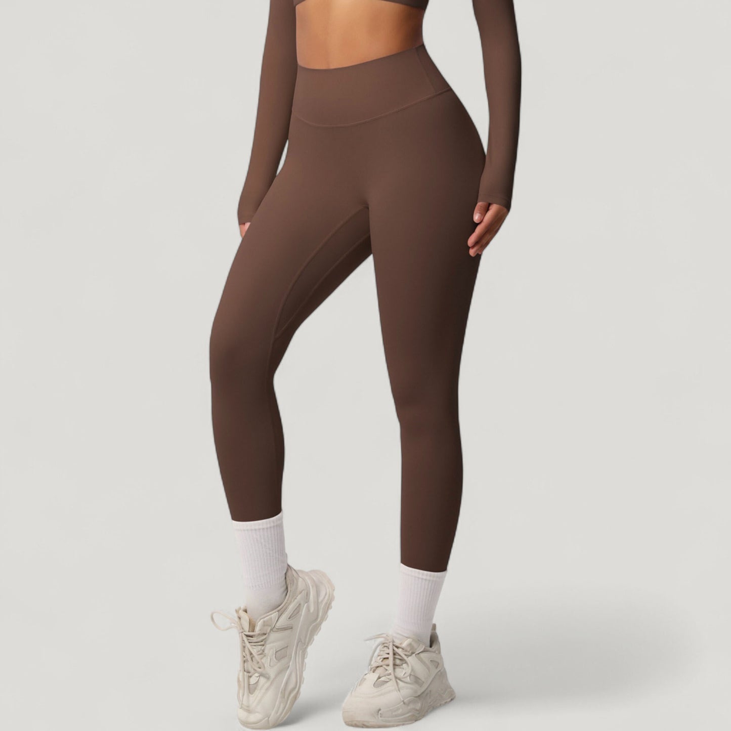 Anna-Kaci Active Women's High Waist Leggings with Side Pockets and Seamless Stretch Fabric for Active and Everyday Wear