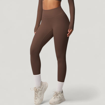 Anna-Kaci Active Women's High Waist Leggings with Side Pockets and Seamless Stretch Fabric for Active and Everyday Wear