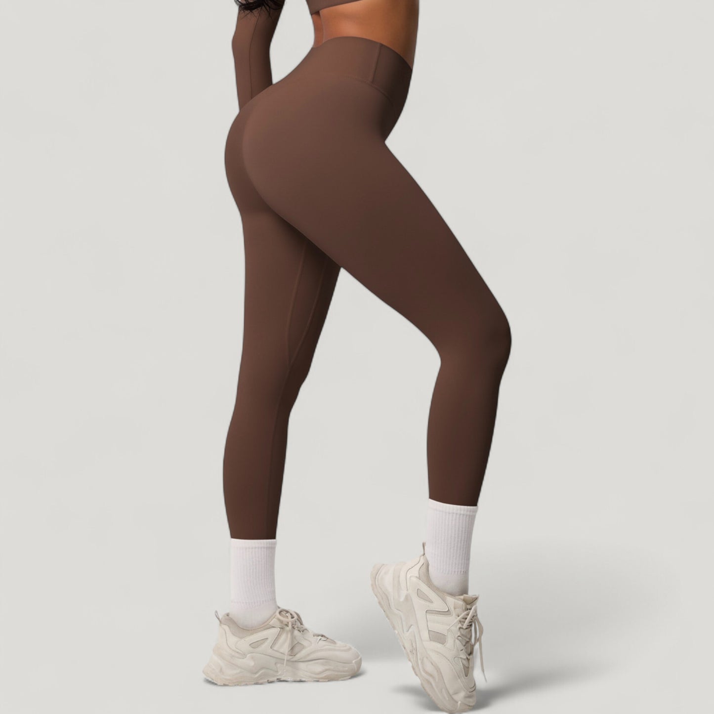 Anna-Kaci Active Women's High Waist Leggings with Side Pockets and Seamless Stretch Fabric for Active and Everyday Wear
