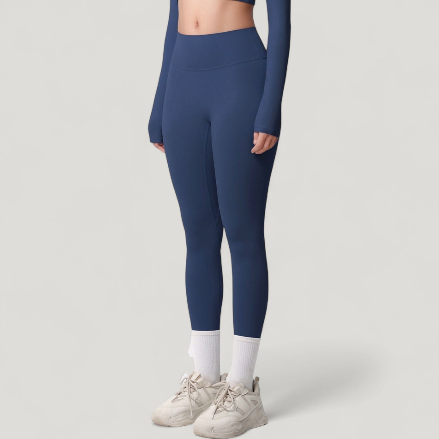 Anna-Kaci Active Women's High Waist Leggings with Side Pockets and Seamless Stretch Fabric for Active and Everyday Wear