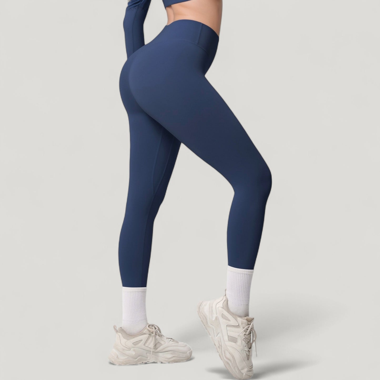 Anna-Kaci Active Women's High Waist Leggings with Side Pockets and Seamless Stretch Fabric for Active and Everyday Wear
