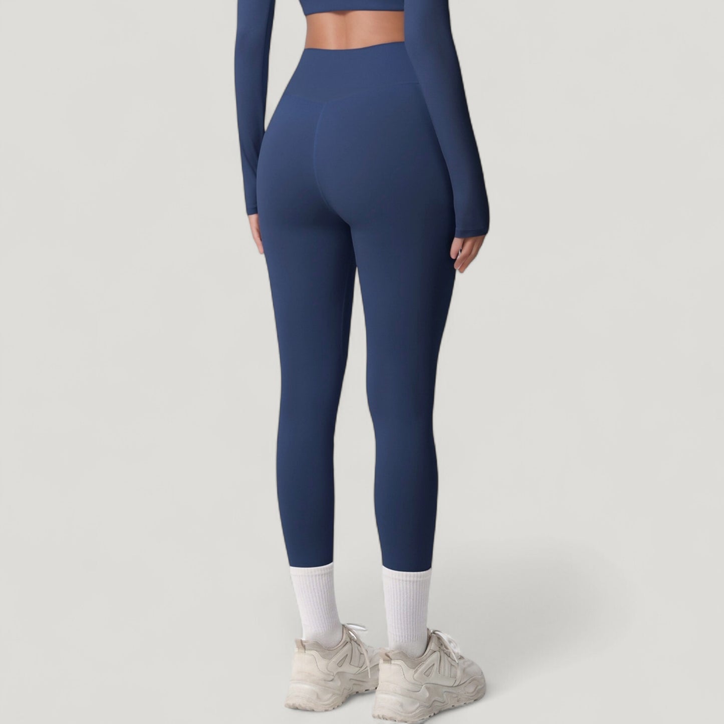 Anna-Kaci Active Women's High Waist Leggings with Side Pockets and Seamless Stretch Fabric for Active and Everyday Wear