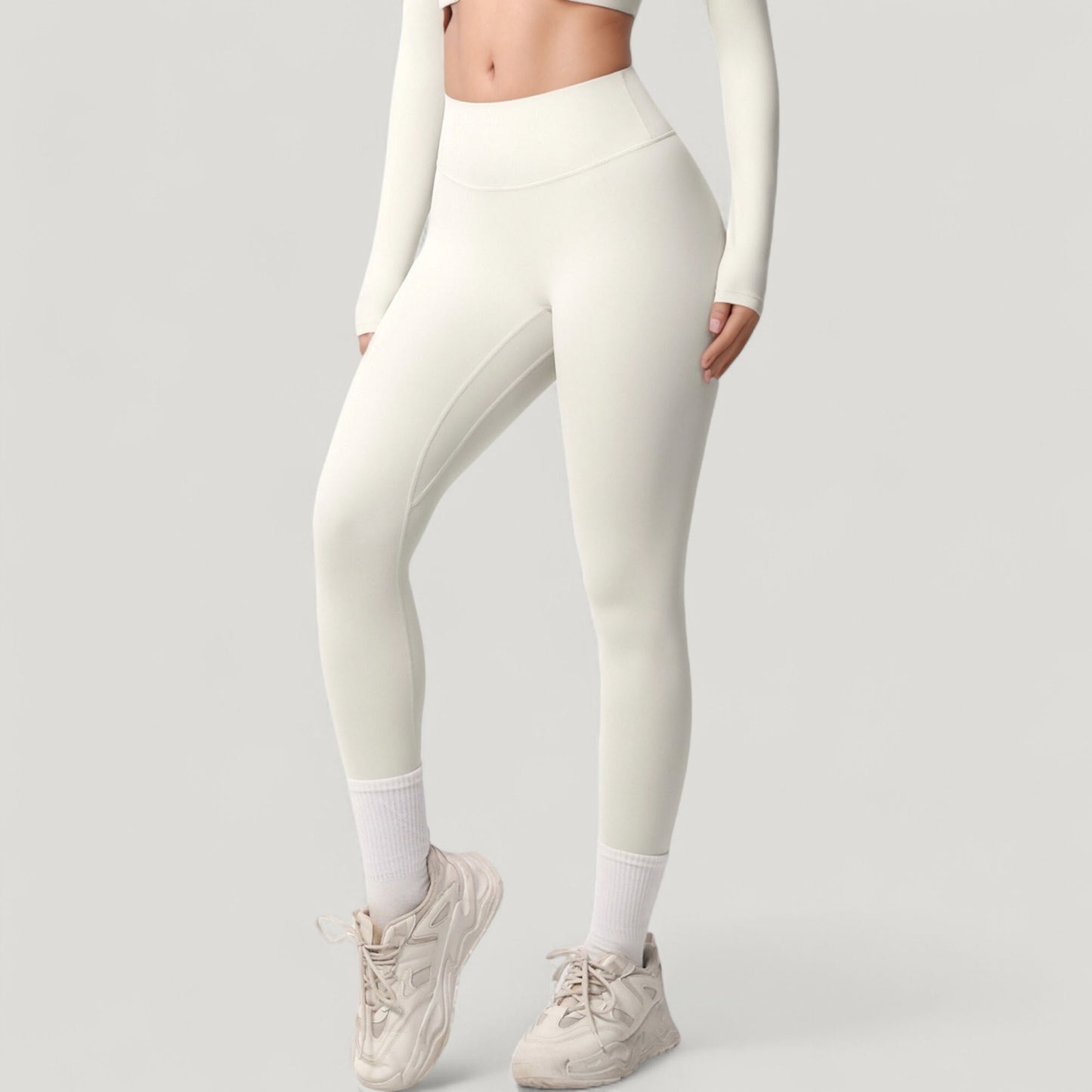 Anna-Kaci Active Women's High Waist Leggings with Side Pockets and Seamless Stretch Fabric for Active and Everyday Wear