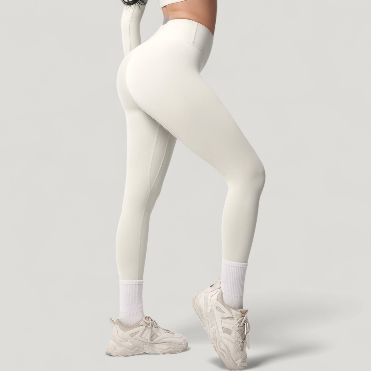 Anna-Kaci Active Women's High Waist Leggings with Side Pockets and Seamless Stretch Fabric for Active and Everyday Wear