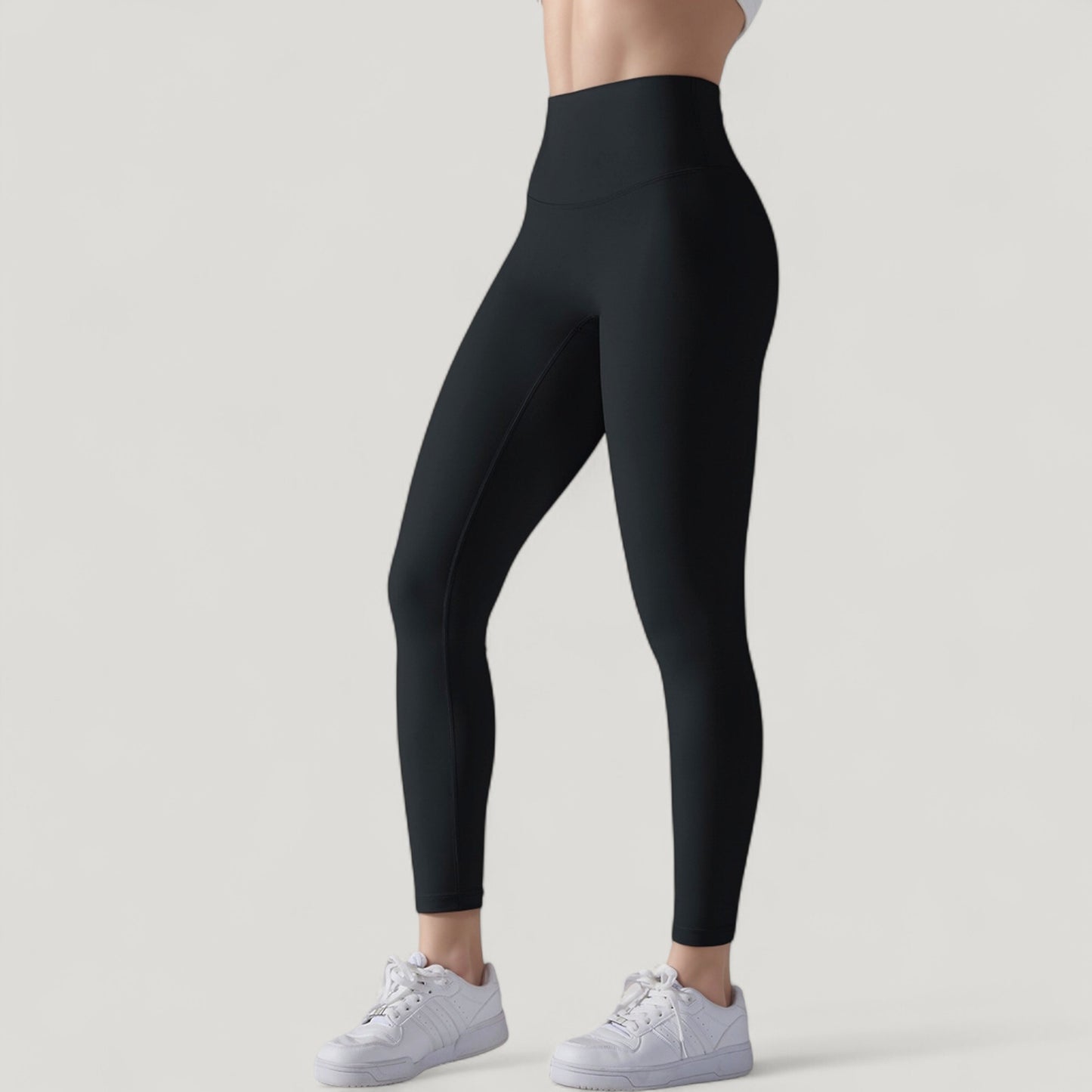 Anna-Kaci Active Women's High Waist Seamless Full Length Leggings with Wide Waistband