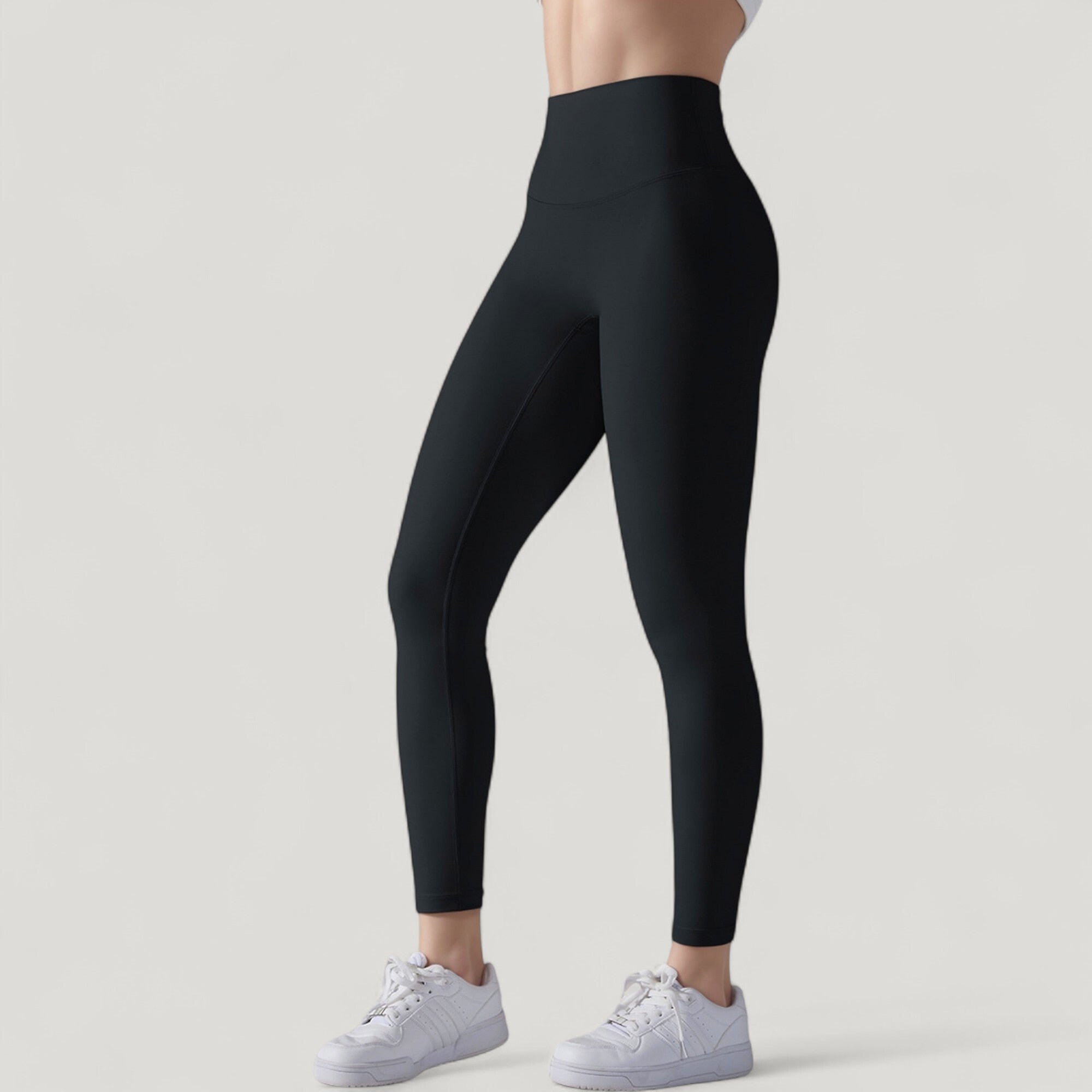 Anna-Kaci Active Women's High Waist Seamless Full Length Leggings with Wide Waistband