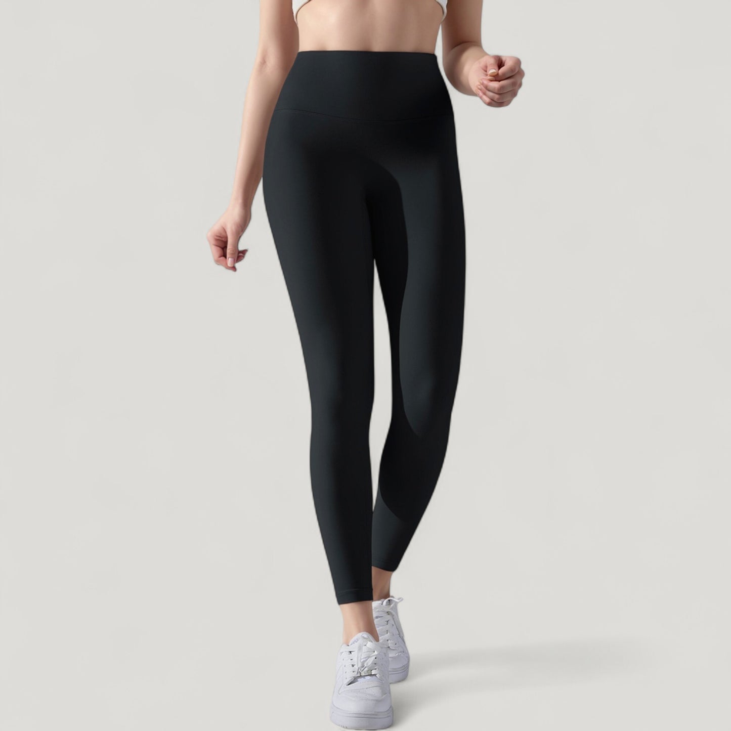 Anna-Kaci Active Women's High Waist Seamless Full Length Leggings with Wide Waistband