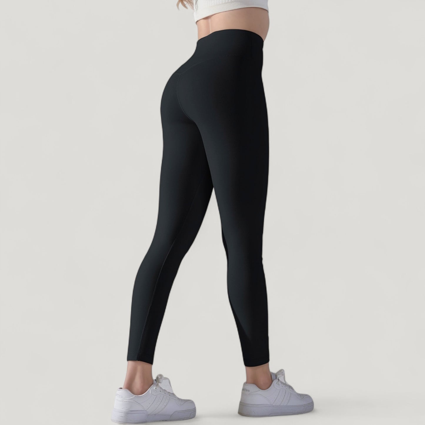 Anna-Kaci Active Women's High Waist Seamless Full Length Leggings with Wide Waistband