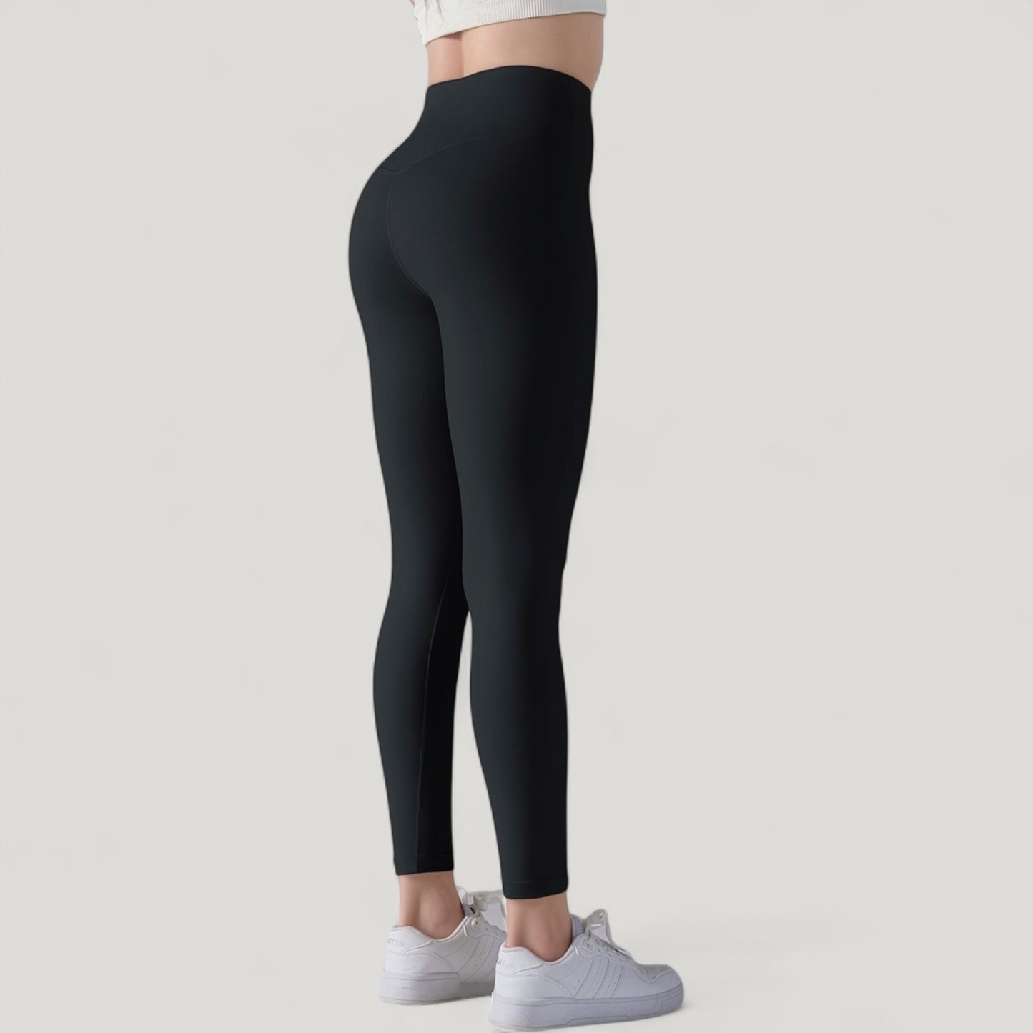 Anna-Kaci Active Women's High Waist Seamless Full Length Leggings with Wide Waistband