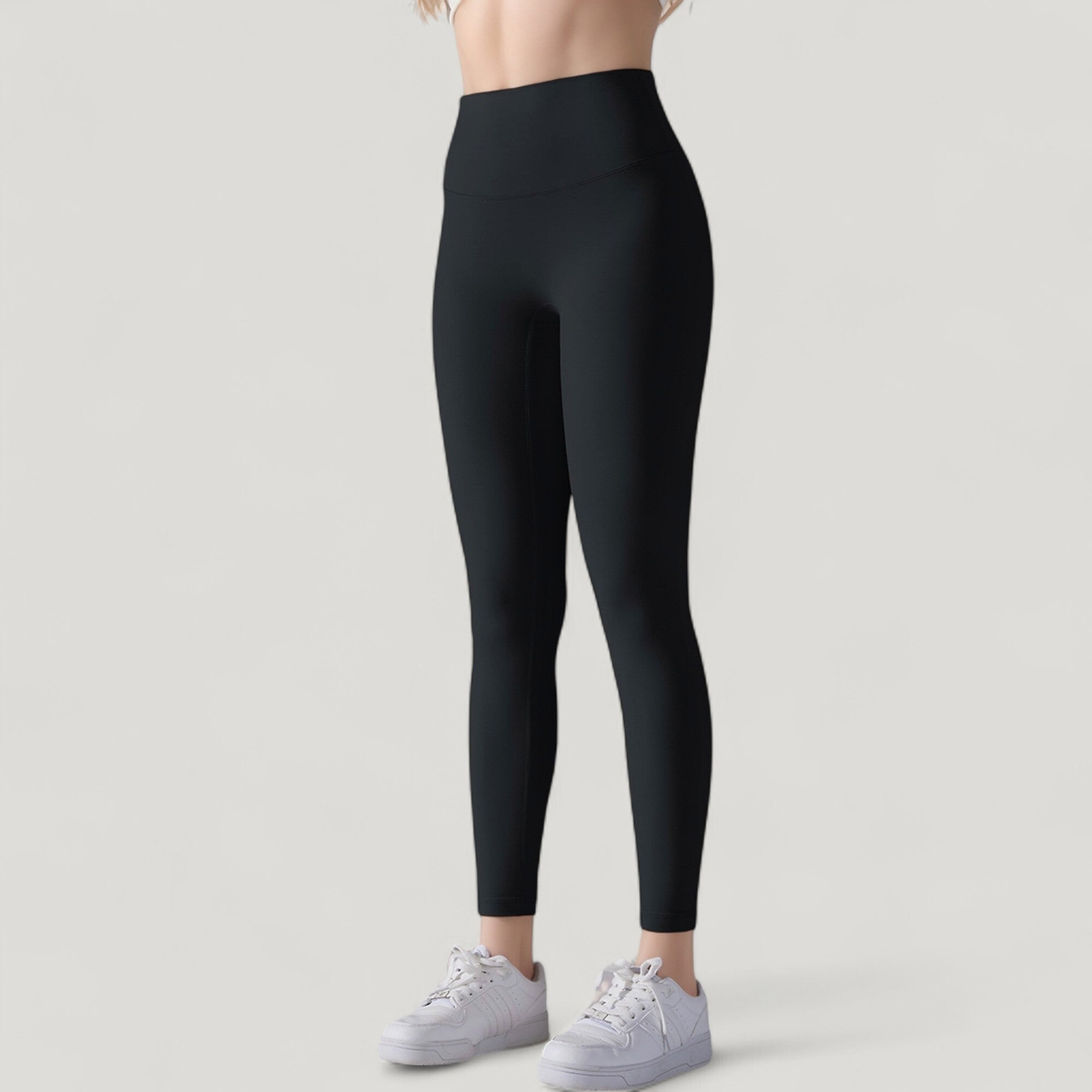 Anna-Kaci Active Women's High Waist Seamless Full Length Leggings with Wide Waistband