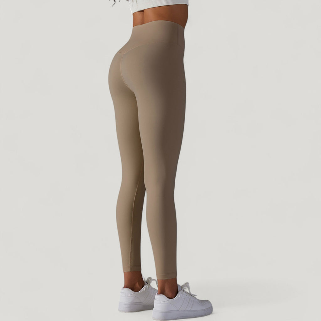 Anna-Kaci Active Women's High Waist Seamless Full Length Leggings with Wide Waistband