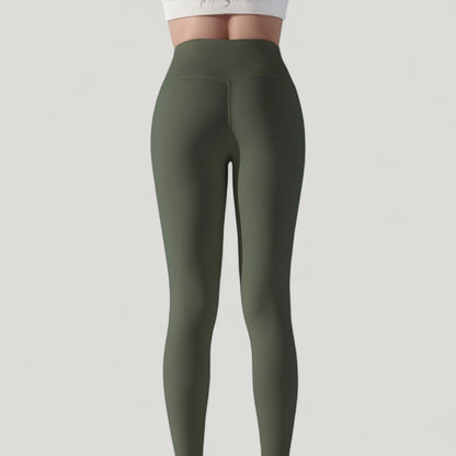 Anna-Kaci Active Women's High Waist Seamless Full Length Leggings with Wide Waistband