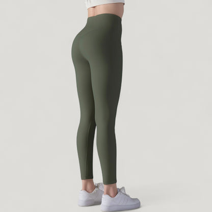 Anna-Kaci Active Women's High Waist Seamless Full Length Leggings with Wide Waistband