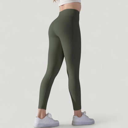 Anna-Kaci Active Women's High Waist Seamless Full Length Leggings with Wide Waistband
