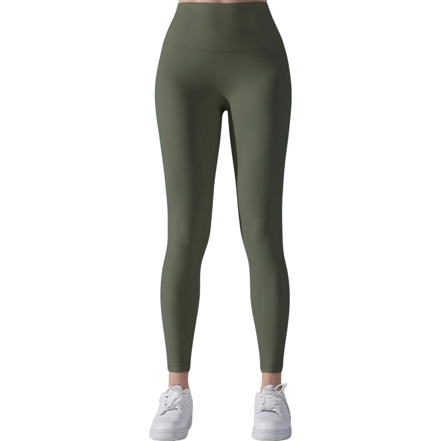 Anna-Kaci Active Women's High Waist Seamless Full Length Leggings with Wide Waistband