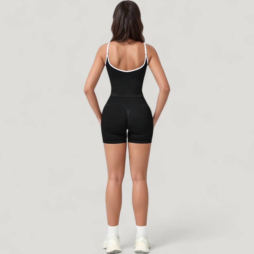 Anna-Kaci Active Women's Seamless Activewear Tank Top with Adjustable Spaghetti Straps and Fitted Contour Design