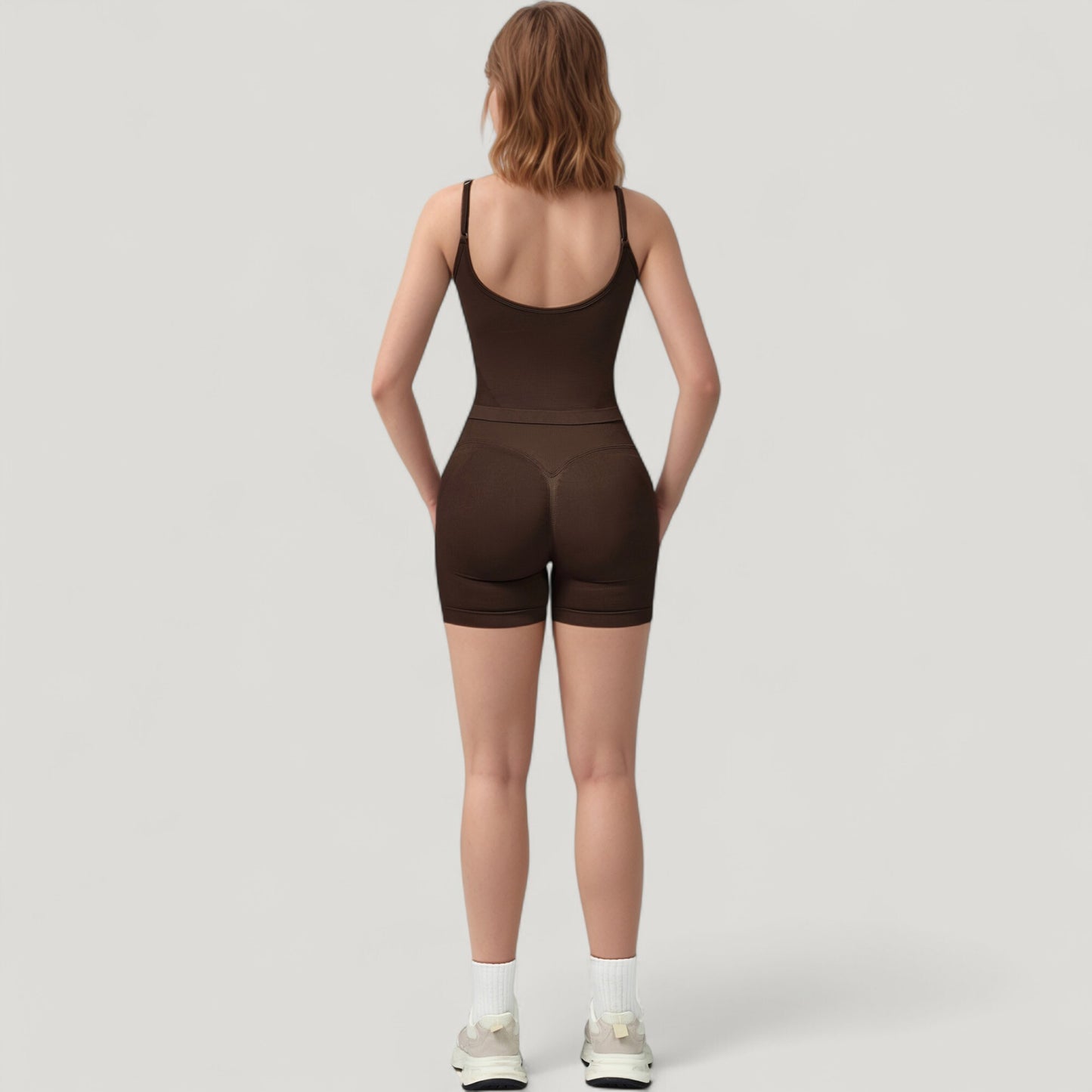 Anna-Kaci Active Women's Seamless Activewear Tank Top with Adjustable Spaghetti Straps and Fitted Contour Design