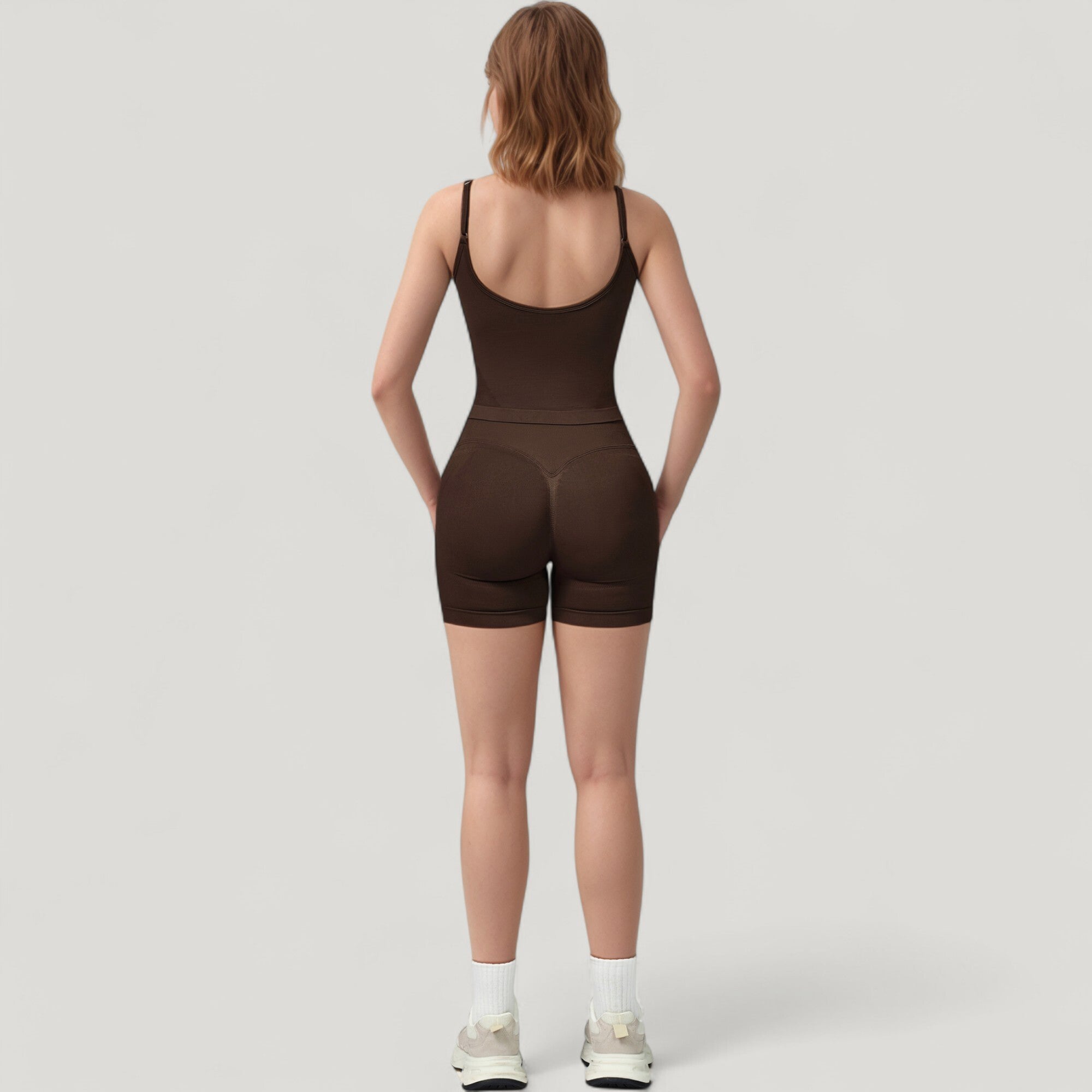 Anna-Kaci Active Women's Seamless Activewear Tank Top with Adjustable Spaghetti Straps and Fitted Contour Design