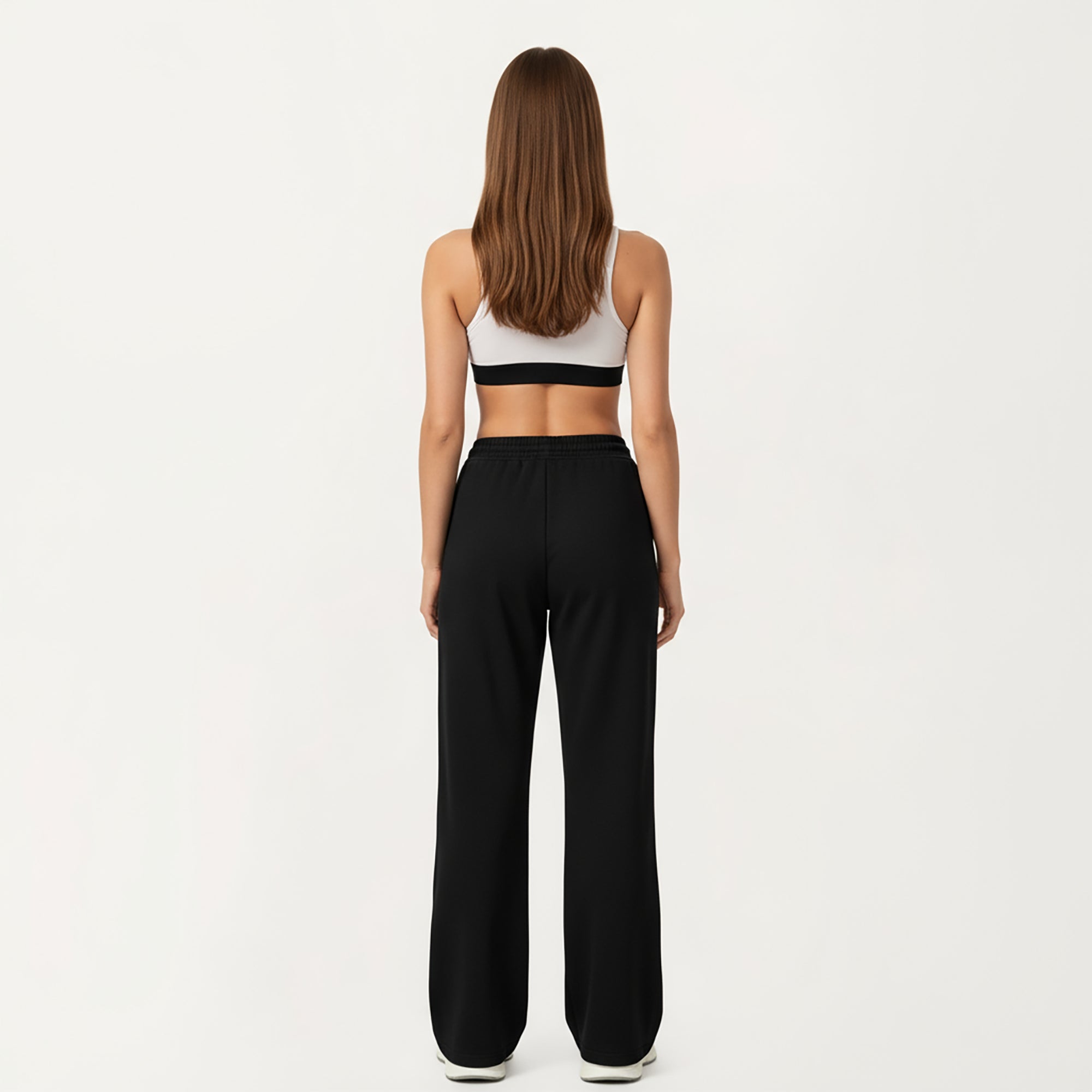 Anna-Kaci Active Women's Wide Leg High Waist Drawstring Pants with Relaxed Fit and Soft Stretch Fabric