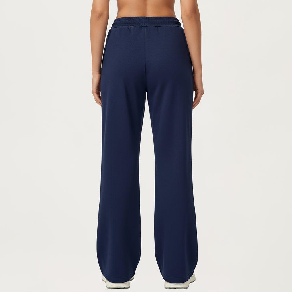 Anna-Kaci Active Women's Wide Leg High Waist Drawstring Pants with Relaxed Fit and Soft Stretch Fabric