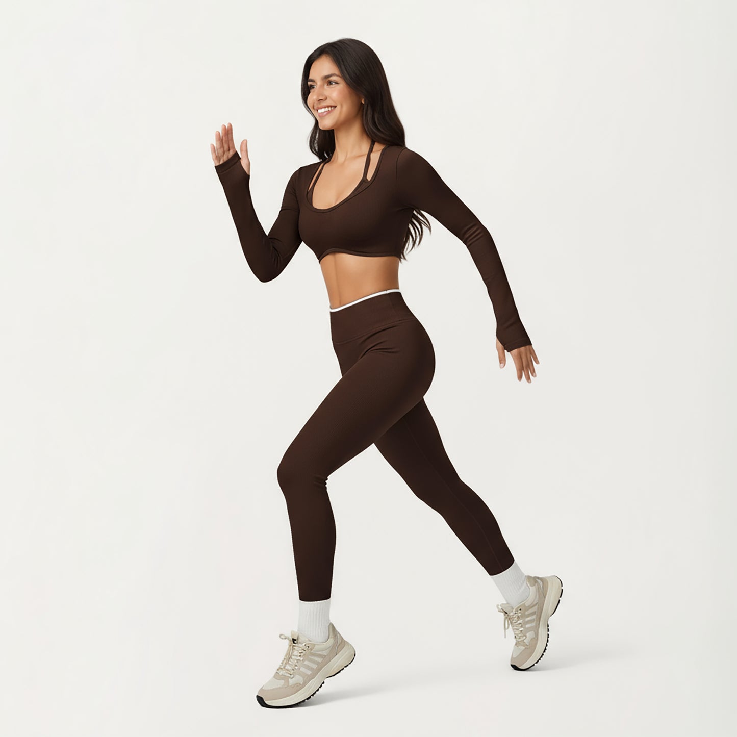 Anna-Kaci Active Women's High Waist Seamless Athletic Leggings with Stretch Fit and Contoured Design