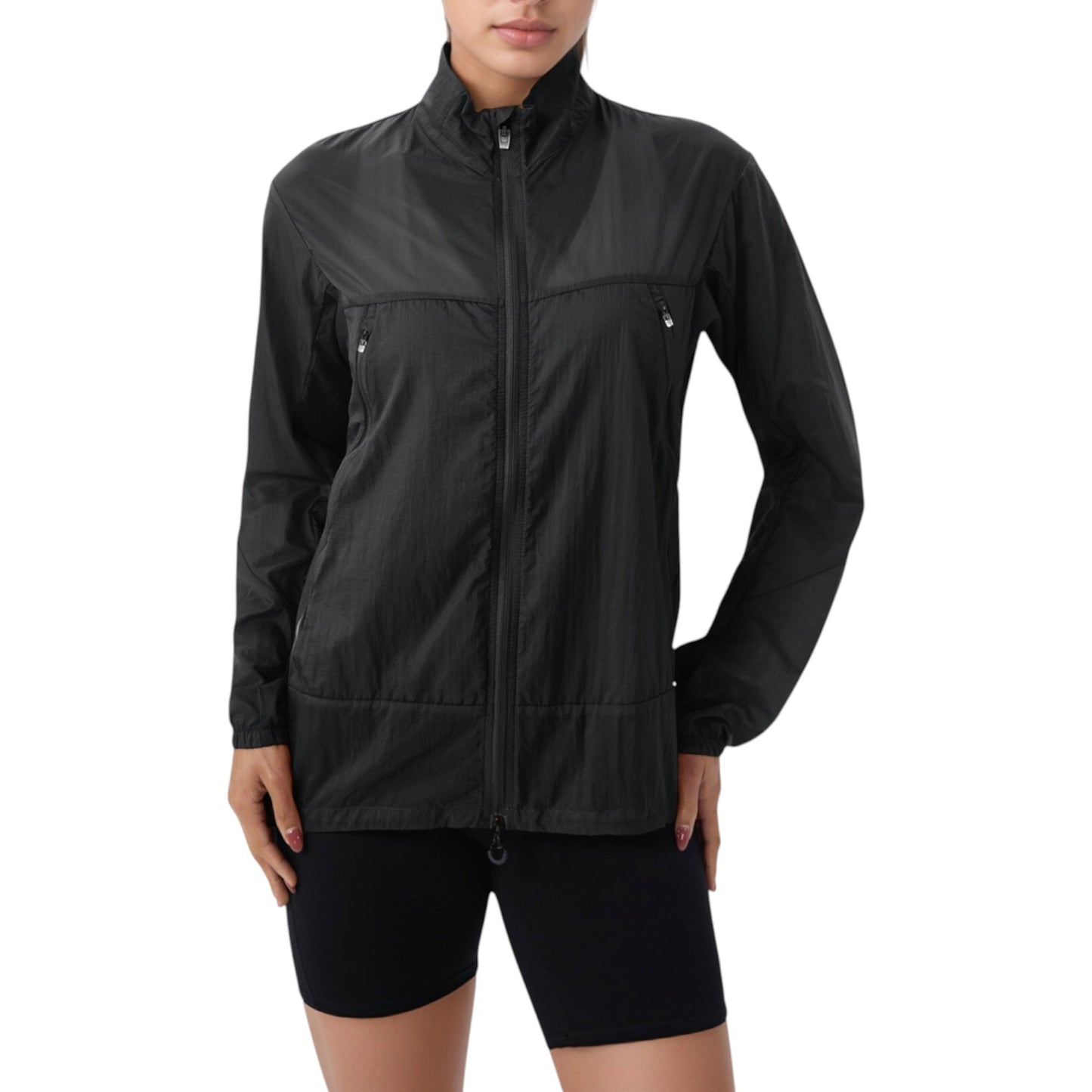 Anna-Kaci Active Women's Lightweight Full Zip Sun Protection Jacket with Long Sleeves and High Neck