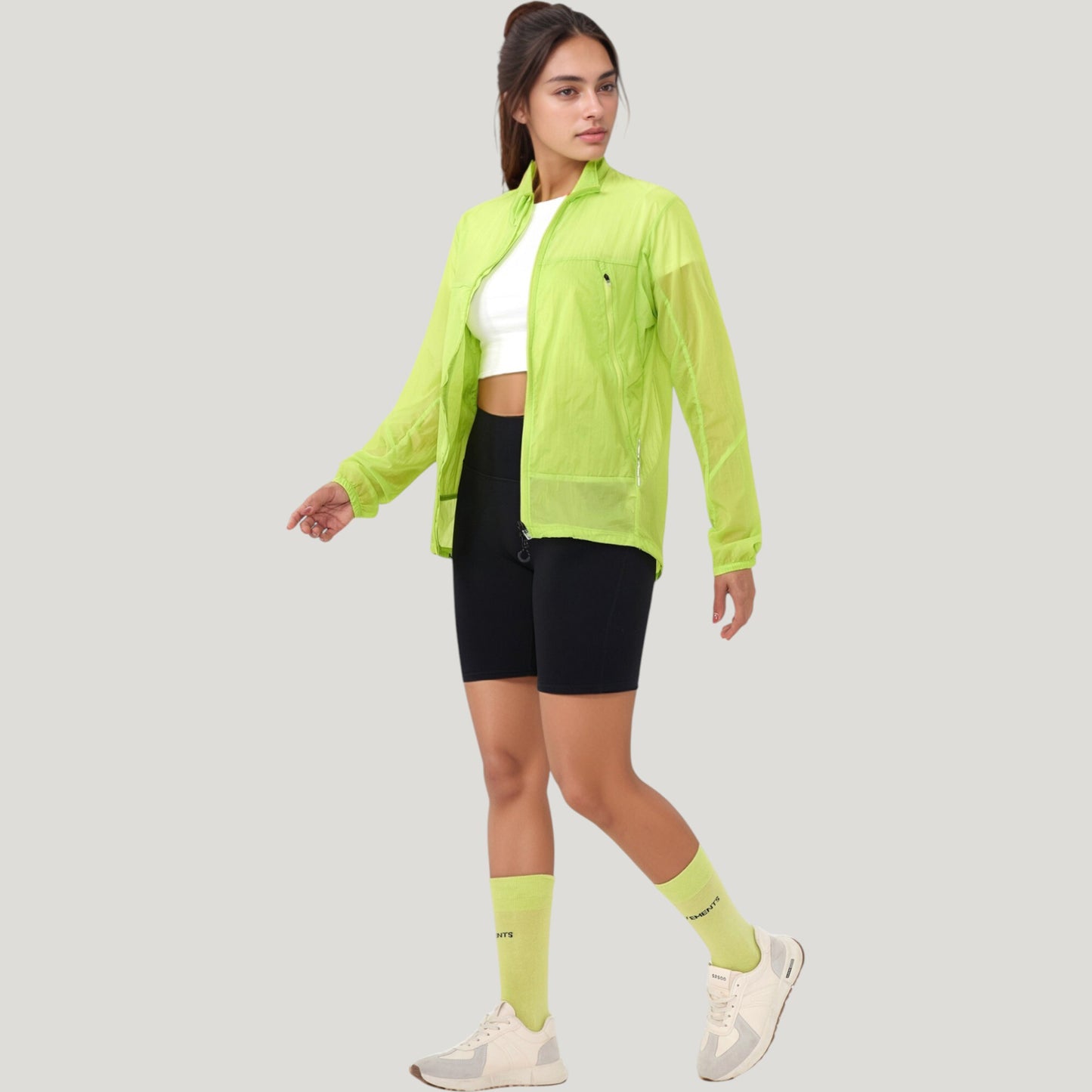 Anna-Kaci Active Women's Lightweight Full Zip Sun Protection Jacket with Long Sleeves and High Neck