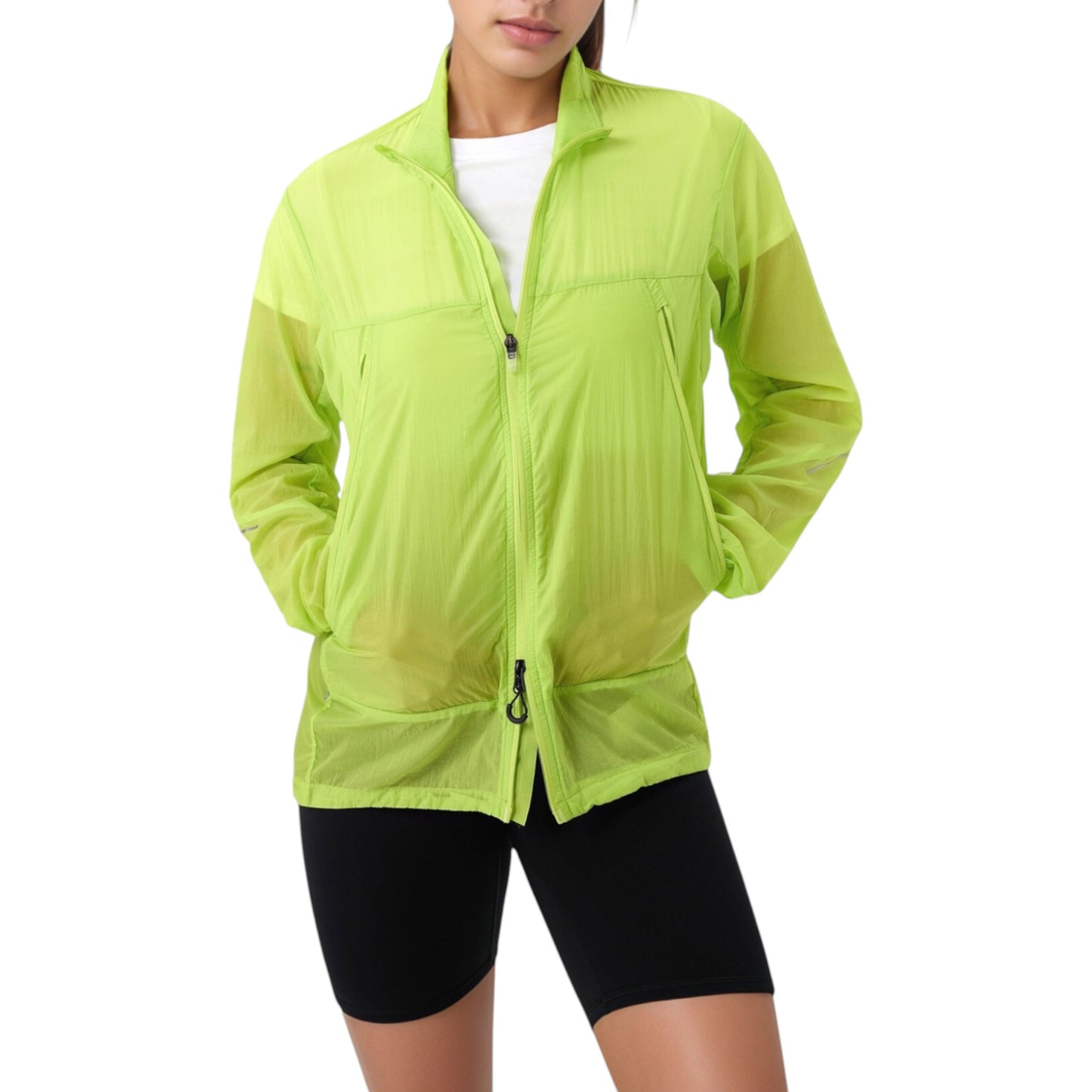 Anna-Kaci Active Women's Lightweight Full Zip Sun Protection Jacket with Long Sleeves and High Neck