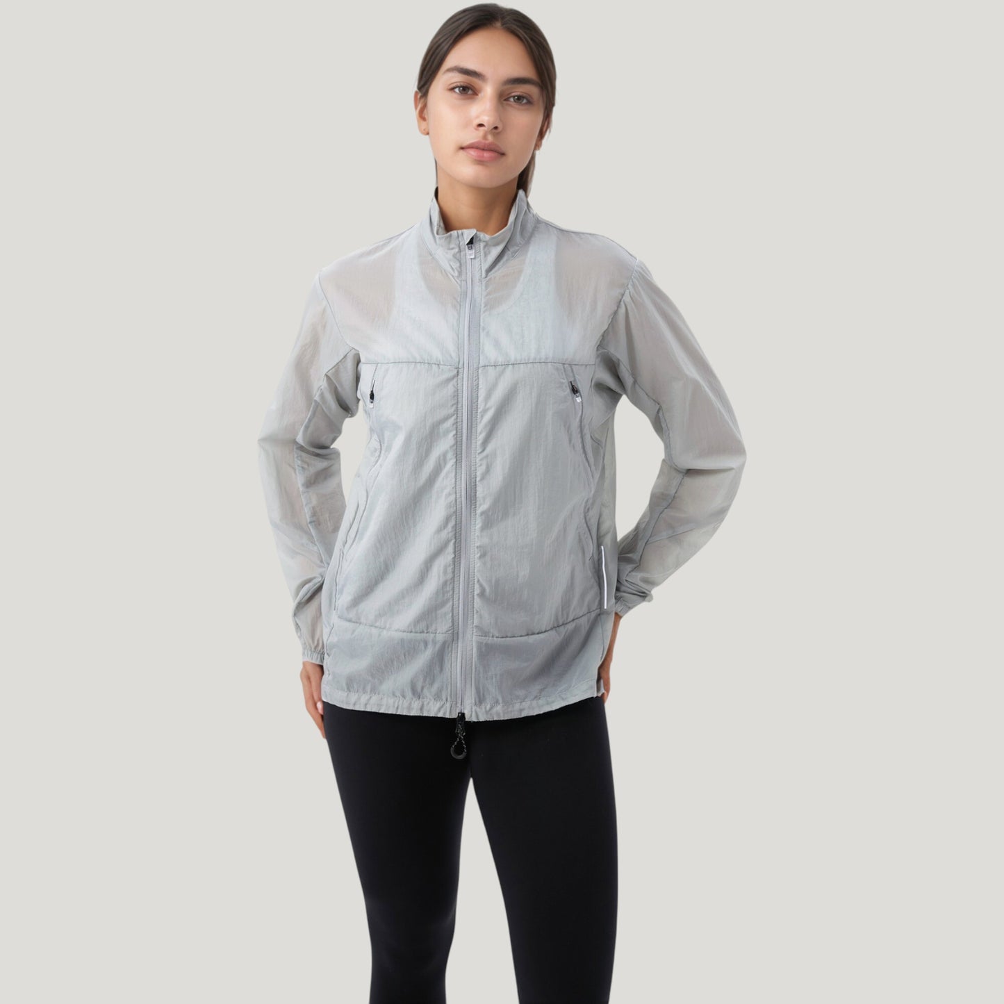 Anna-Kaci Active Women's Lightweight Full Zip Sun Protection Jacket with Long Sleeves and High Neck