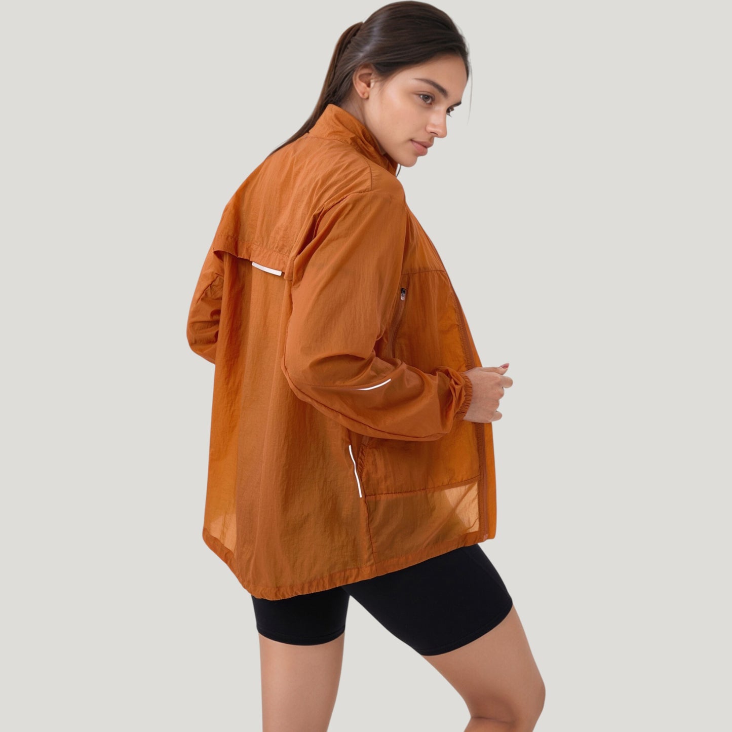 Anna-Kaci Active Women's Lightweight Full Zip Sun Protection Jacket with Long Sleeves and High Neck