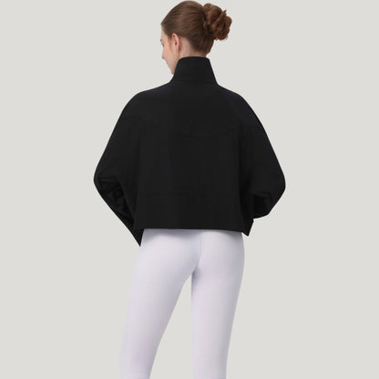 Anna-Kaci Active Women's Zip Up Lightweight Active Jacket with Stand Collar and Relaxed Fit