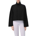 Anna-Kaci Active Women's Zip Up Lightweight Active Jacket with Stand Collar and Relaxed Fit
