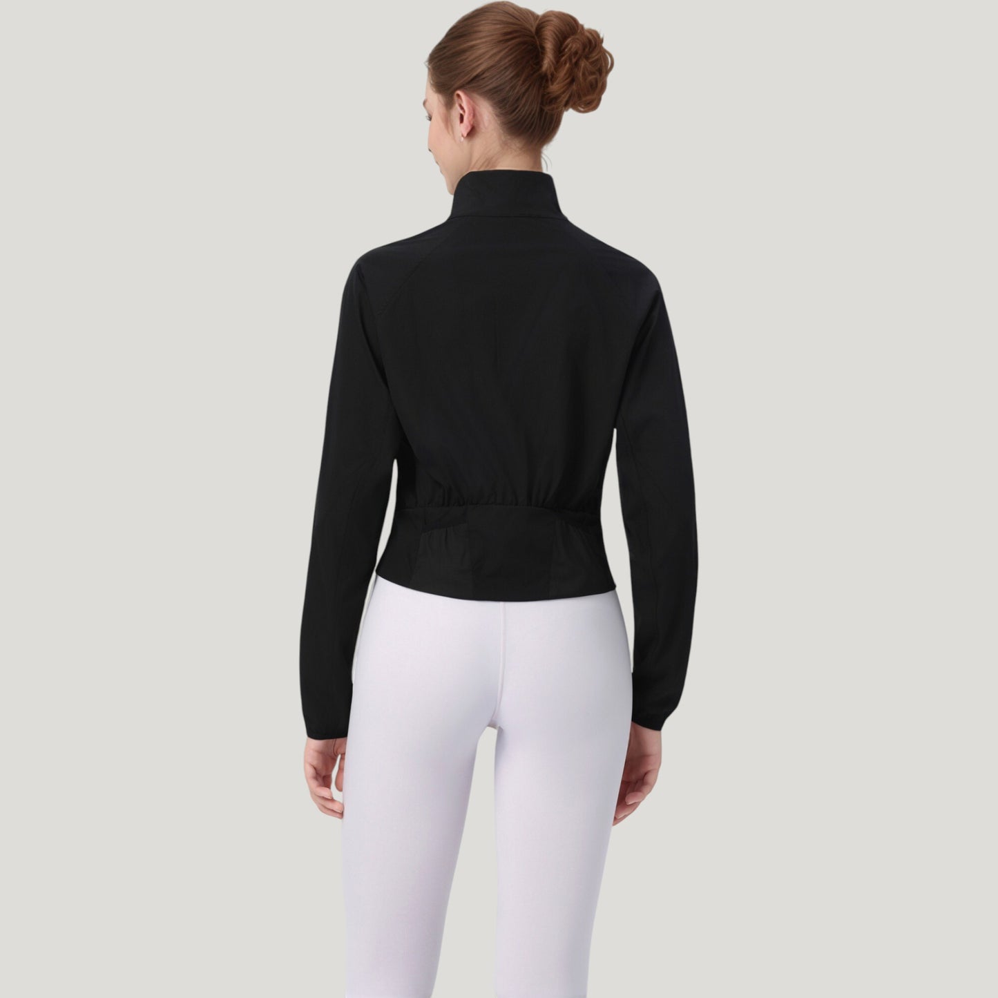 Anna-Kaci Active Women's Lightweight Zip Up Active Jacket with Stand Collar and Slim Fit