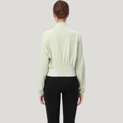 Anna-Kaci Active Women's Lightweight Zip Up Active Jacket with Stand Collar and Slim Fit