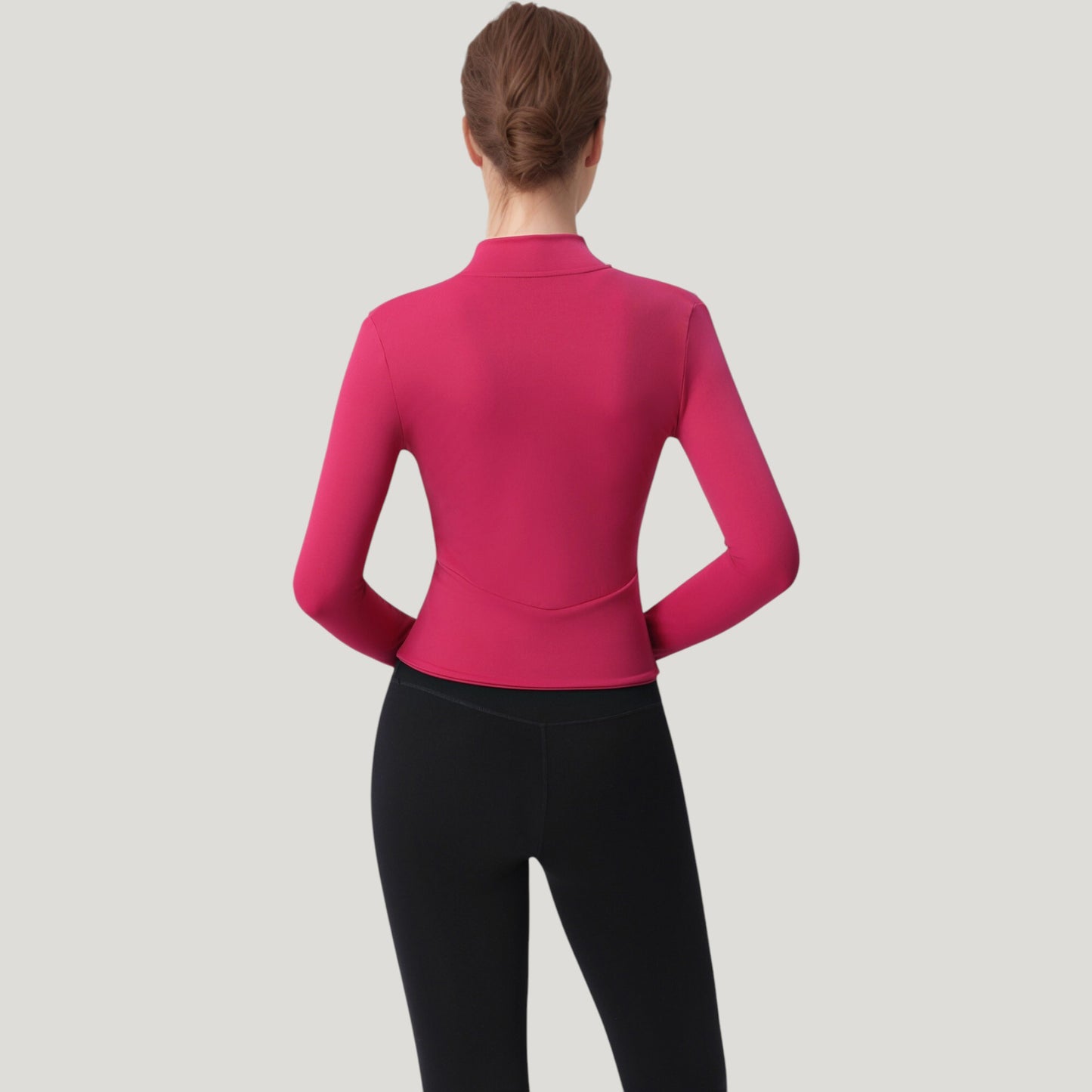 Anna-Kaci Active Women's Long Sleeve Full Zip Athletic Jacket with Thumbholes and Fitted Silhouette