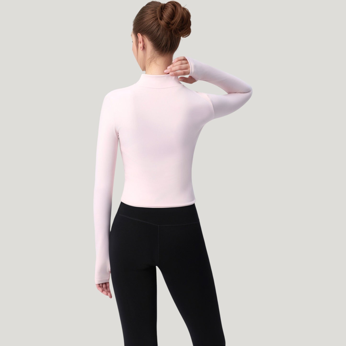 Anna-Kaci Active Women's Long Sleeve Full Zip Athletic Jacket with Thumbholes and Fitted Silhouette